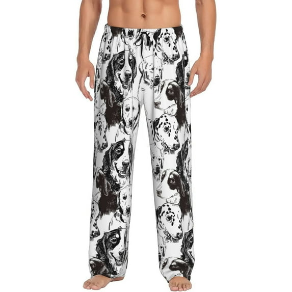 Fotbe Labrador Retriever Dog Men's Pajama Pants,Sleepwear Pants,Pj Bottoms Drawstring And Pockets-XX-Large