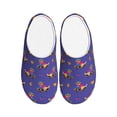 thumbnail image 1 of Fotbe Labrador Retriever Dog Pattern Women's Fuzzy Curly Fur Memory Foam Loafer Slippers Indoor Outdoor Slippers Winter Home Shoes-44/45, 1 of 7