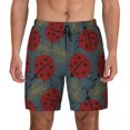 thumbnail image 1 of Fotbe Ladybug Men’s Swim Trunks Quick Dry Swim Shorts Board Shorts with Mesh Lining-Large, 1 of 9