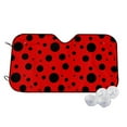 thumbnail image 1 of Fotbe Ladybug Pattern Car Windshield Sunshade | Sun Visor Protector Front Window Shade, Keeps Out UV Rays, Keeps Your Vehicle Cool-, 1 of 7
