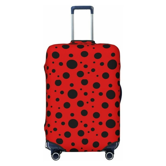 Fotbe Ladybug Pattern Luggage Cover Protector,Suitcase Protector,Scratch and Dirt Resistant,Fits 18-32 Inch Luggage-Medium