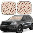 thumbnail image 1 of Fotbe Ladybug With Mushroom 2-Piece Car Windshield Sun Shade | Sun Blocker for Car Windshield | Foldable Automotive Interior Accessories for Sun Protection-Small, 1 of 7