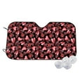 thumbnail image 1 of Fotbe Ladybugs and Red Hearts Car Windshield Sunshade | Sun Visor Protector Front Window Shade, Keeps Out UV Rays, Keeps Your Vehicle Cool-Small, 1 of 7