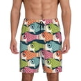 thumbnail image 1 of Fotbe Lantern Koi Fish Pajama Shorts for Men, Men's Pajama Bottoms, Sleepwear,Short Pajama Pants-Small, 1 of 9
