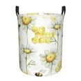 thumbnail image 1 of Fotbe Laundry Hamper With Durable Leather Laundry Basket Sweet Honey Thickened Waterproof Round Collapsible Laundry Hamper, Dirty Clothes Laundry Basket, 1 of 8