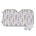 thumbnail image 1 of Fotbe Lavender Flowers Car Windshield Sunshade | Sun Visor Protector Front Window Shade, Keeps Out UV Rays, Keeps Your Vehicle Cool-Medium, 1 of 7