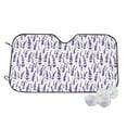 thumbnail image 1 of Fotbe Lavender Flowers Car Windshield Sunshade | Sun Visor Protector Front Window Shade, Keeps Out UV Rays, Keeps Your Vehicle Cool-Small, 1 of 7