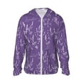 thumbnail image 1 of Fotbe Lavender Flowers Men's Women's UPF 50+ Sun Protection Jacket Hooded Cooling Shirt with Pockets Hiking Outdoor Performance-, 1 of 9
