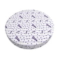 thumbnail image 1 of Fotbe Lavender Flowers Stool Covers Round,Waterproof Round Bar Stool Covers Bar Chair Covers Washable Stool Cushion Slipcover for 12-14 Inch Chair-13 inch, 1 of 7