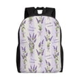 thumbnail image 1 of Fotbe Lavender Flowers Travel Laptop Backpack, Business Slim Sturdy Laptops Backpack, Water Resistant College School Computer Bag Gift for Men & Women Fits 15.6 Inch Notebook, 1 of 8