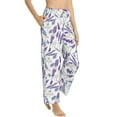 thumbnail image 1 of Fotbe Lavender Flowers Women's Pajama Pants,Sleepwear Pants,Pj Bottoms Drawstring And Pockets-Large, 1 of 7