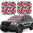 thumbnail image 1 of Fotbe Leaves And Flowers 2-Piece Car Windshield Sun Shade | Sun Blocker for Car Windshield | Foldable Automotive Interior Accessories for Sun Protection-Large, 1 of 7