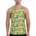 thumbnail image 1 of Fotbe Lemon1 Pattern Men's Quick Dry Workout Tank Top Gym Muscle Tee Fitness Bodybuilding Sleeveless T Shirt Breathable Workout Shirt-Medium, 1 of 9