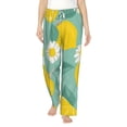 thumbnail image 1 of Fotbe Lemons Chamomile Flowers And Leaves Women's Pajama Pants,Sleepwear Pants,Pj Bottoms Drawstring And Pockets-Medium, 1 of 9