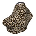 thumbnail image 1 of Fotbe Leopard Print-1 Pattern Car Seat Covers for Babies, Nursing Breastfeeding Cover Infant Carseat Canopy, Soft Stretchy Carrier Cover, 1 of 5
