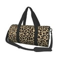 Fotbe Leopard Print1 Pattern Foldable Sports Gym Bag with Wet Dry