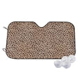 thumbnail image 1 of Fotbe Leopard Print-2 Car Windshield Sunshade | Sun Visor Protector Front Window Shade, Keeps Out UV Rays, Keeps Your Vehicle Cool-Medium, 1 of 7