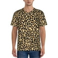 thumbnail image 1 of Fotbe Leopard Print Baseball Jersey Shirt for Men and Women, Casual Short Sleeves Button Down T-Shirt-Large, 1 of 9