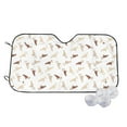 thumbnail image 1 of Fotbe Leopard Print Car Windshield Sunshade | Sun Visor Protector Front Window Shade, Keeps Out UV Rays, Keeps Your Vehicle Cool-Medium, 1 of 7