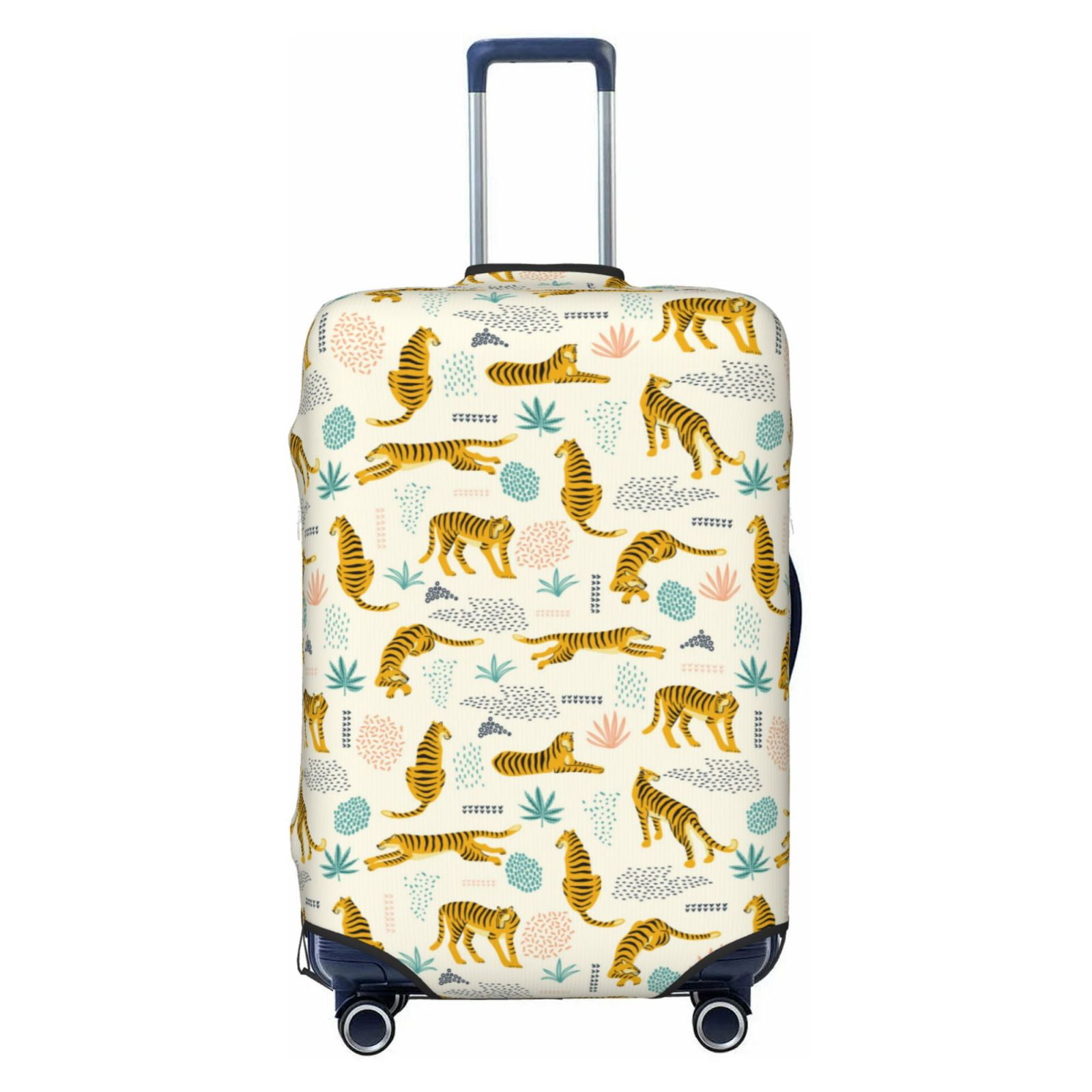 Lumberjack Yellow Pattern Print Luggage Cover Protector main image 1