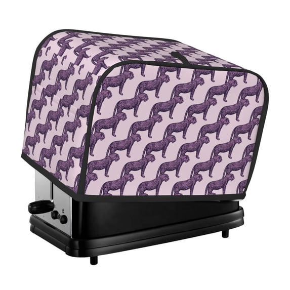 Fotbe Leopard Print for Two Slice Toaster Cover, Fingerprint Protector, Super Soft Appliance Cover And Dust Cover,Bread Dust Cover & Fingerprint Protection