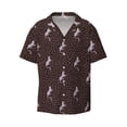 thumbnail image 1 of Fotbe Leopard Print print Short Sleeve Button Down Shirts for Men Casual Summer Beach Wrinkle Free Shirt-Small, 1 of 7