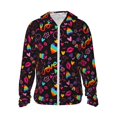thumbnail image 1 of Fotbe Lgbt Rainbow For Pride Men's Women's UPF 50+ Sun Protection Jacket Hooded Cooling Shirt with Pockets Hiking Outdoor Performance-Large, 1 of 8