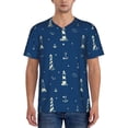 thumbnail image 1 of Fotbe Lighthouses and Anchors Baseball Jersey Shirt for Men and Women, Casual Short Sleeves Button Down T-Shirt-Small, 1 of 9