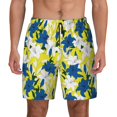 thumbnail image 1 of Fotbe Lilies Flowers Men’s Swim Trunks Quick Dry Swim Shorts Board Shorts with Mesh Lining-Large, 1 of 9