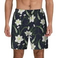 thumbnail image 1 of Fotbe Lilies Flowers Men’s Swim Trunks Quick Dry Swim Shorts Board Shorts with Mesh Lining-XX-Large, 1 of 9