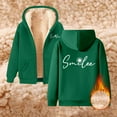 thumbnail image 1 of Ladies' Fashionable Comfortable And Casual Autumn And Winter Casual Printed Sports Winter Coat With Zipper Hooded Sweatshirt With Pocket Velour plus Size Jacket Soft Jackets Women Zip Sweatshirts for, 1 of 5