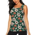 thumbnail image 1 of Fotbe Lilies Flowers Womens Loose Fit Casual Flowy Slim-Fit Tank Tops Athletic Round Neck Trendy Sleeveless Summer Tops for Gym and Yoga-X-Large, 1 of 9
