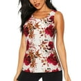 thumbnail image 1 of Fotbe Lilies Flowers Womens Loose Fit Casual Flowy Slim-Fit Tank Tops Athletic Round Neck Trendy Sleeveless Summer Tops for Gym and Yoga-, 1 of 9