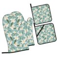 thumbnail image 1 of Fotbe Lilies Flowers for 4Pcs Oven Mitts and Pot Holders, 500℉ Heat Resistant Oven Mitts , Non-Slip Silicone Surface Safe for Baking, Cooking, BBQ, 1 of 6