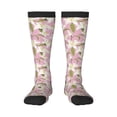thumbnail image 1 of Fotbe Lilies Flowers print Women's Men's Novelty Crew Socks Cotton Socks Knee High Socks for Walking,Running,Nurses,Pregnancy, 1 of 8