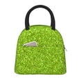thumbnail image 1 of Fotbe Lime green glitter Pattern Lunch Bag, Insulated Lunch Box, Small Leakproof Cooler Food Lunch Containers Reusable High Capacity Lunch Tote Bags for Work, Travel, Outdoor, 1 of 6