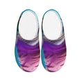 thumbnail image 1 of Fotbe Lizard With Sunglasses Colorful Pattern Women's Fuzzy Curly Fur Memory Foam Loafer Slippers Indoor Outdoor Slippers Winter Home Shoes-39/40, 1 of 7