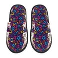 thumbnail image 1 of Fotbe Llama Alpaca Pattern Women's Fuzzy Slippers Plush Slippers Fluffy Winter House Shoes Indoor and Outdoor-Large, 1 of 8