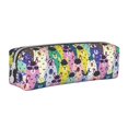 thumbnail image 1 of Fotbe Llamas Colorful Pattern Leather Pencil Case, Pencil Pouch with Durable Zipper, Compact and Stylish Organizer for Stationery, Art Supplies, Travel Essentials, 1 of 7