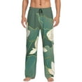 thumbnail image 1 of Fotbe Lotus Golden Line Men's Pajama Pants,Sleepwear Pants,Pj Bottoms Drawstring And Pockets-Small, 1 of 7