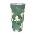 thumbnail image 1 of Fotbe Lotus Golden Line Pattern 20 oz Tumbler Stainless Steel Vacuum Insulated Coffee Ice Cup Double Wall Travel Flask Leak-proof Coffee Cup-Without Straw, 1 of 8