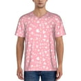 thumbnail image 1 of Fotbe Love Baseball Jersey Shirt for Men and Women, Casual Short Sleeves Button Down T-Shirt-Small, 1 of 9