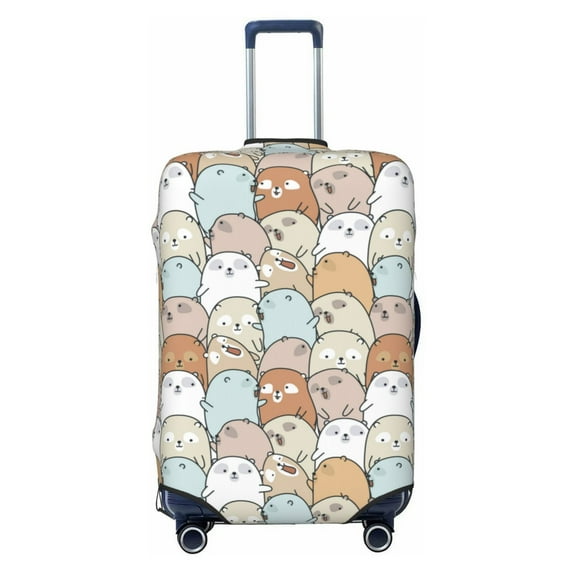 Fotbe Lovely Bear Luggage Cover Protector,Suitcase Protector,Scratch and Dirt Resistant,Fits 18-32 Inch Luggage-Medium