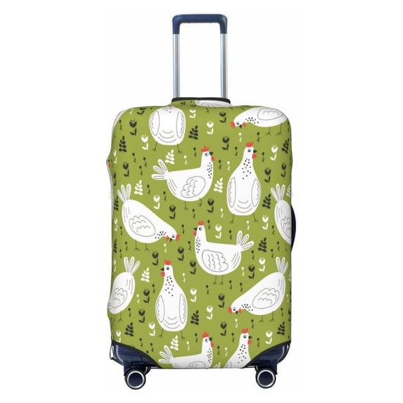 Fotbe Lovely Chickens Luggage Cover Protector,Suitcase Protector,Scratch and Dirt Resistant,Fits 18-32 Inch Luggage-Large