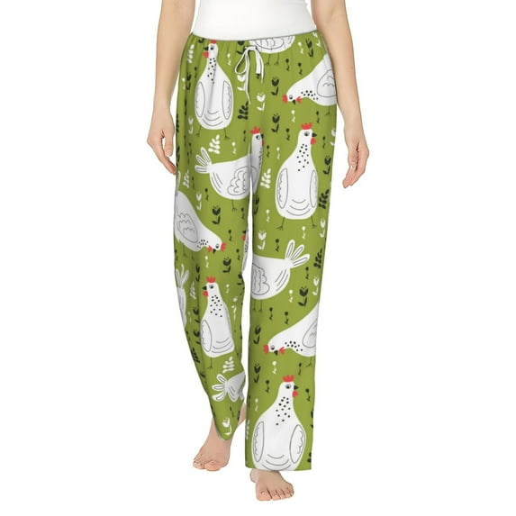 Fotbe Lovely Chickens Women's Pajama Pants,Sleepwear Pants,Pj Bottoms Drawstring And Pockets-XX-Large