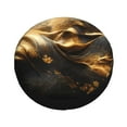 thumbnail image 1 of Fotbe Luxurious Gold Flow Spare Tire Cover Thickening Universal Fit for Jeep, Trailer, RV, SUV, Truck, Tough Tire Wheel Soft Cover-17 inch, 1 of 8