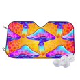 thumbnail image 1 of Fotbe Magic Mushrooms Car Windshield Sunshade | Sun Visor Protector Front Window Shade, Keeps Out UV Rays, Keeps Your Vehicle Cool-Medium, 1 of 7