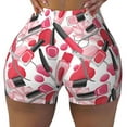 thumbnail image 1 of Fotbe Makeup Seamless Shorts, Womens Workout Shorts High Waist Stretch Booty Short for Gym/Yoga/Running/Biking-, 1 of 9