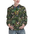 thumbnail image 1 of Fotbe Mallard Ducks And Water Pattern Womens Long Sleeve Hoodie, Pullover Hooded Sweatshirt, Kangaroo Pocket Hoodie with Eye-catching Drawstrings-X-Large, 1 of 1