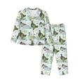 thumbnail image 1 of Fotbe Mallard Ducks Wild Birds Pattern Long Sleeve Pajama Set for Women,Sleepwear Set,2-piece Loungewear Set,Soft PJs Comfy Nightwear with Pockets -Medium, 1 of 7